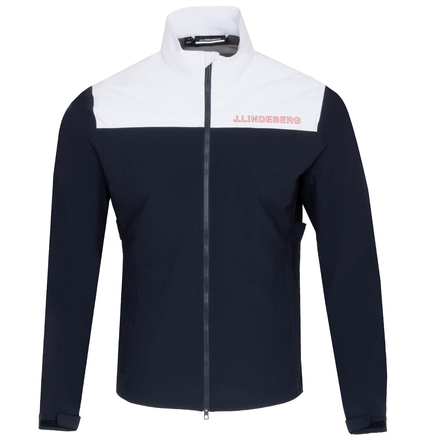 J Lindeberg Bridge Waterproof Golf Jacket JL Navy/White Scottsdale Golf